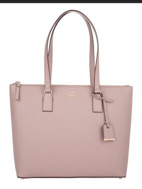 Like New Kate Spade Pink Leather Shoulder Bag Tote Purse